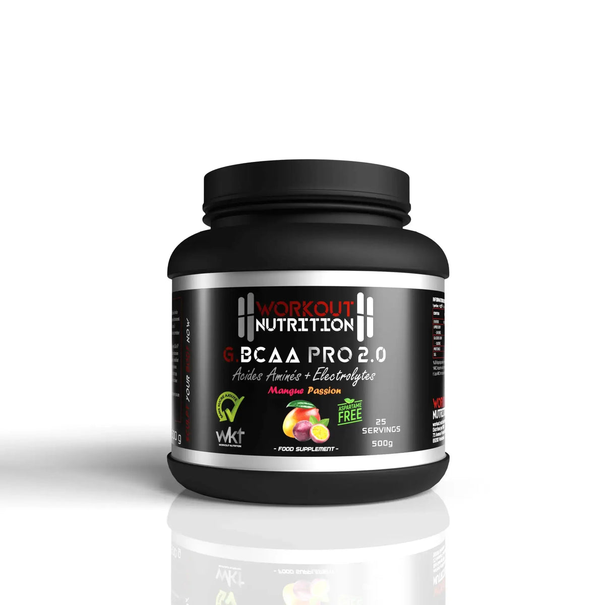 "GBCAA PRO 500G 2.0 WKT : Formule Avancée de BCAA pour Booster les Performances Sportives et la Récupération" Marchémix